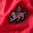 Senlak V-Neck Triblend Logo T-shirt - Red